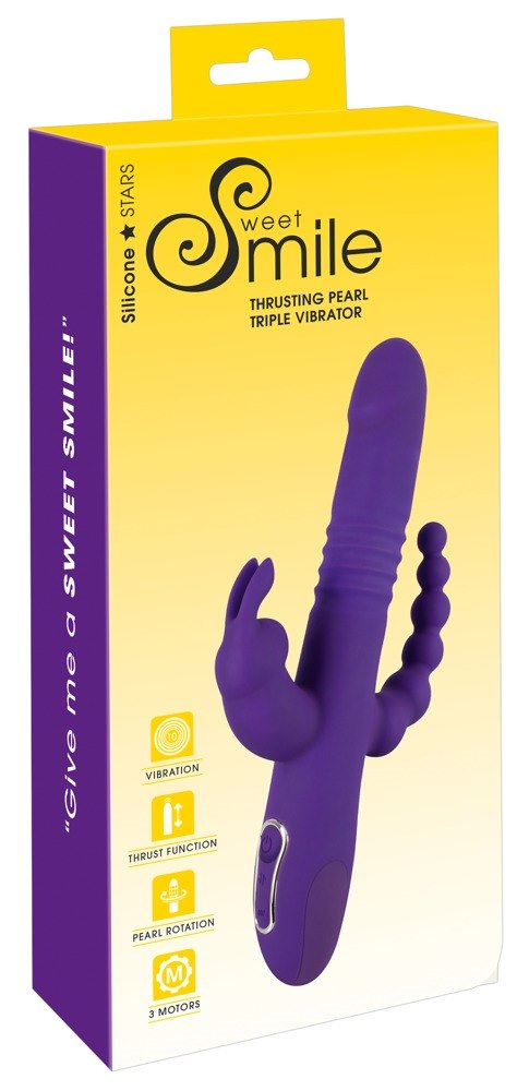 THRUSTING PEARL TRIPLE VIBRATOR