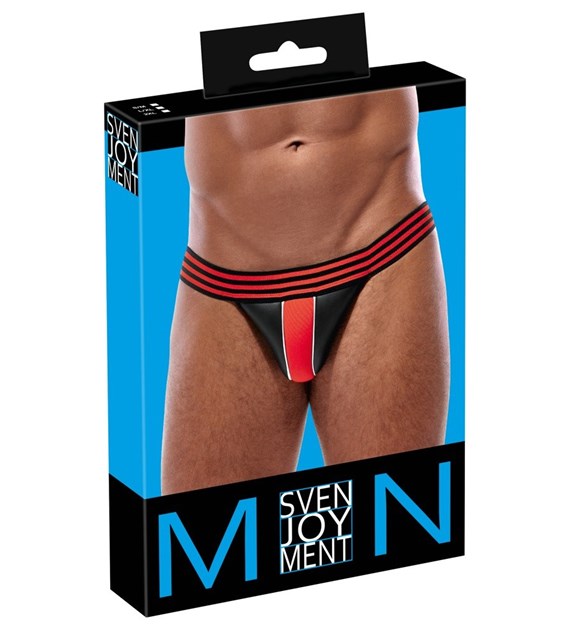 MEN'S JOCKSTRAP BLACK/REDL/XL