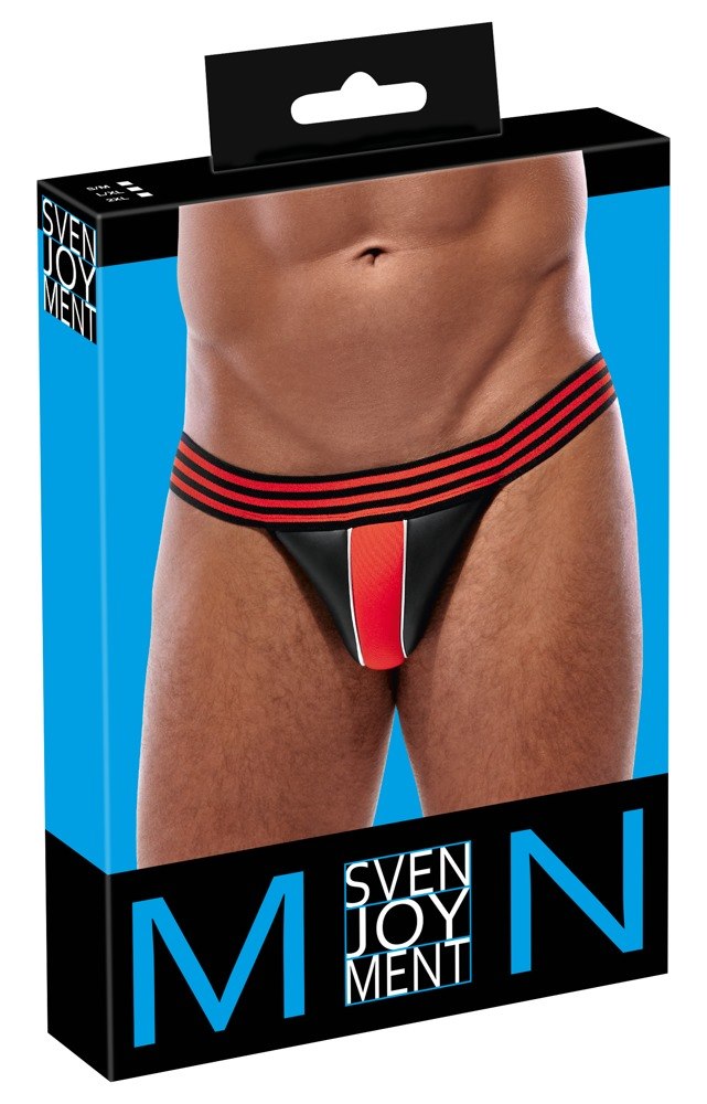 MEN'S JOCKSTRAP BLACK/RED 2XL