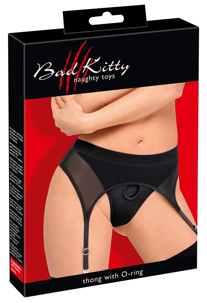 MAJTKI BAD KITTY SUSPENDER THONG S