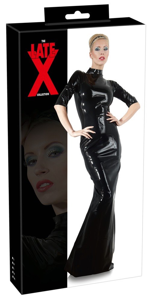 KOMBINEZON LATEX DRESS BLACK S