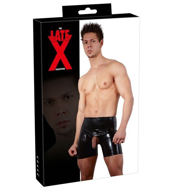 SZORTY LATEX PANTS WITH PENIS/TESTICLE HOLE 2XL