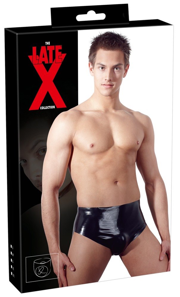 BOKSERKI LATEX BRIEFS WITH PLUG XL