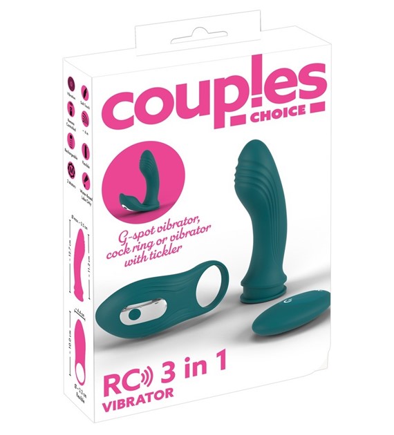 WIBRATOR COUPLES CHOICE RC  3IN1 VIBRATOR