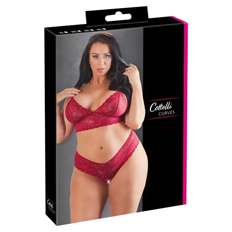 BRA AND CROTCHLESS STRING XL      