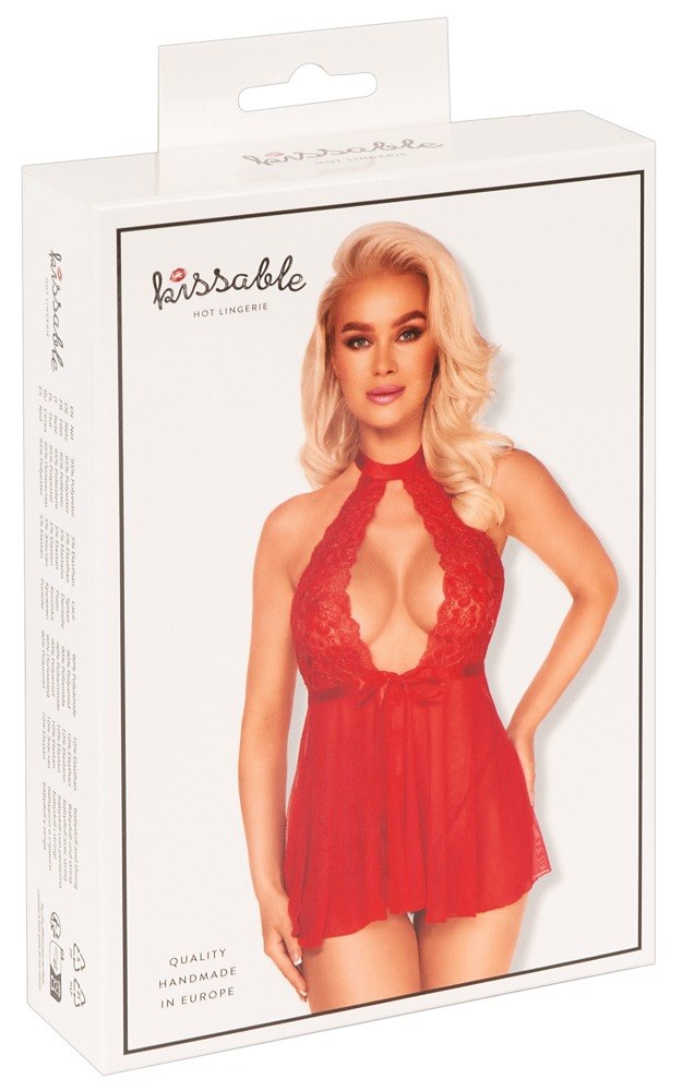 SUKIENKA BABYDOLL RED L/XL