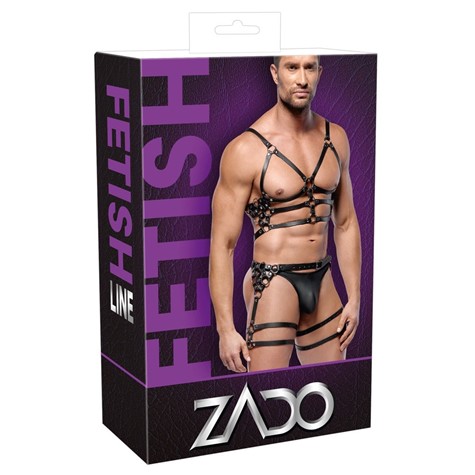 UPRZĄŻ LEATHER HARNESS SET M/L