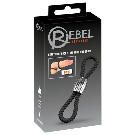 SZUNREK REBEL HEAVY ROPE COCK STRAP 2L