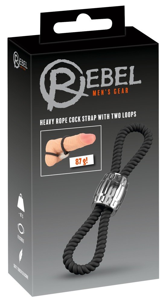 SZUNREK REBEL HEAVY ROPE COCK STRAP 2L