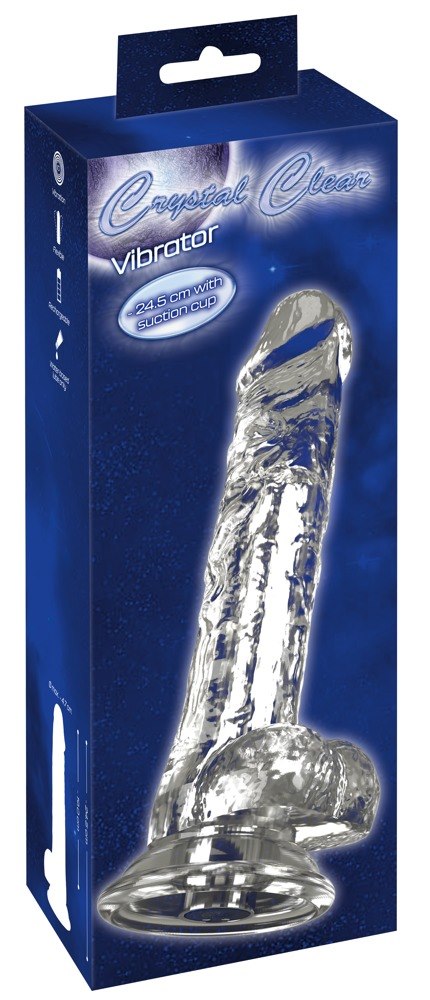 WIBRATOR CRYSTAL CLEAR VIBRATOR 24.5CM