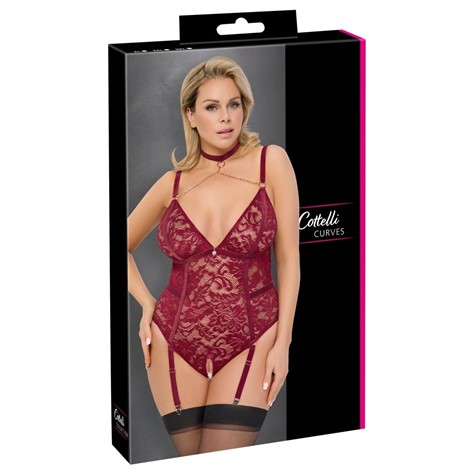 CROTCHLESS BODY RED XL