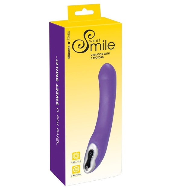 WIBRATOR SWEET SMILE VIBRATOR WITH 3 MOTORS