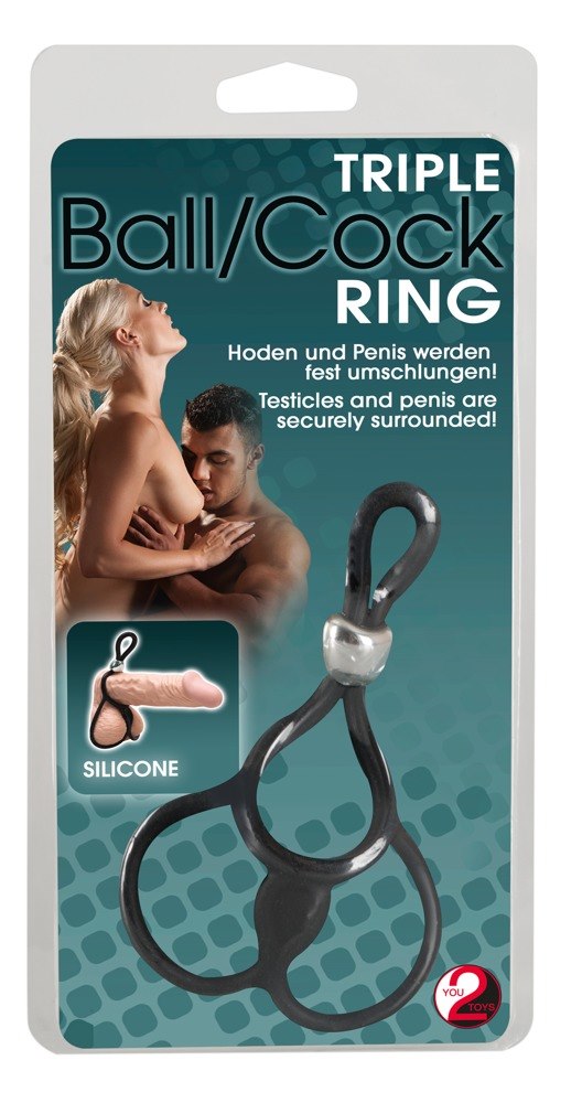 TRIPLE BALL AND COCK RING