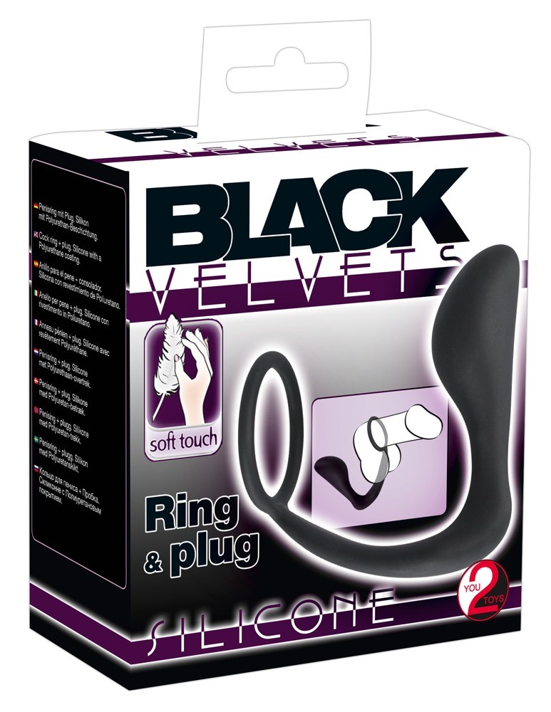 PIERŚCIEŃ BLACK VELVETS RING & PLUG