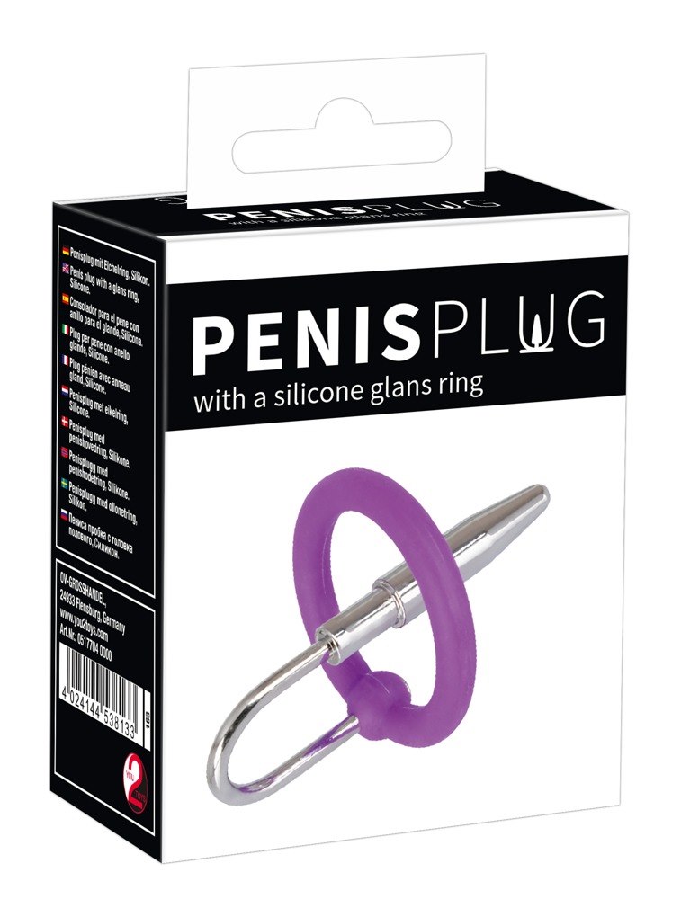 DILATOR PENIS PLUG+SILICONE GLANS RING