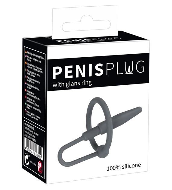 PENIS PLUG WITH GLANS RING     
