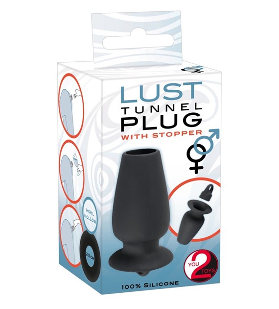 LUST TUNNEL PLUG WITH STOPPER      