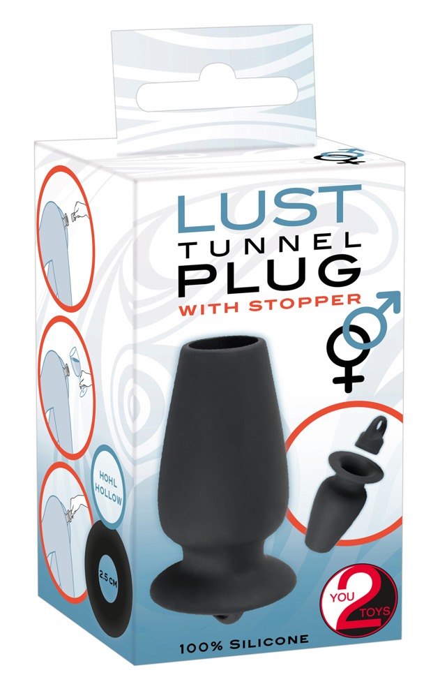 KOREK ANALNY LUST TUNNEL PLUG WITH STOPPER