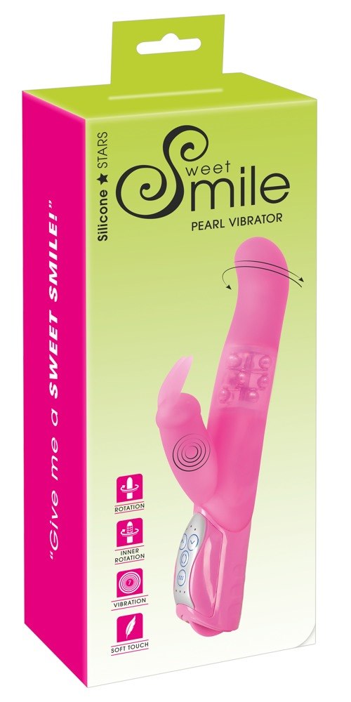 WIBRATOR SMILE PEARL BUNNY PINK VIBRATO