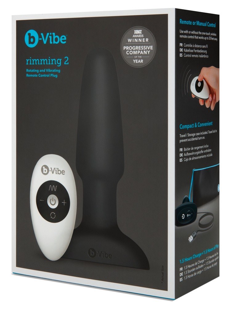 KOREK ANALNY B-VIBE RIMMING PLUG BLACK