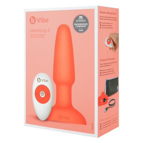 B-VIBE RIMMING PLUG 2 ORANGE