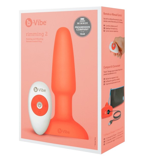 B-VIBE RIMMING PLUG 2 ORANGE