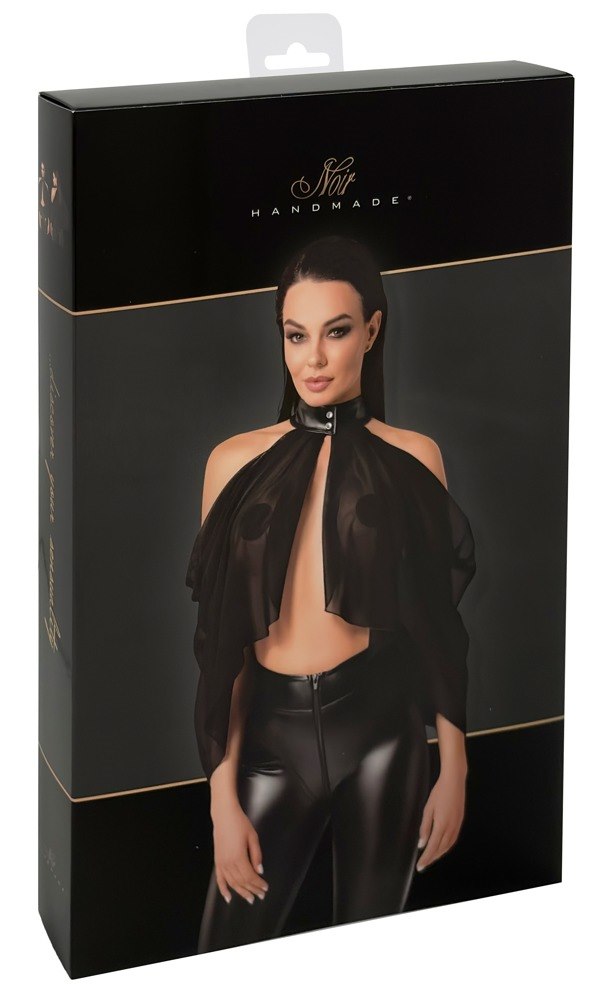 GORSET NOIR BOLERO TULLE S