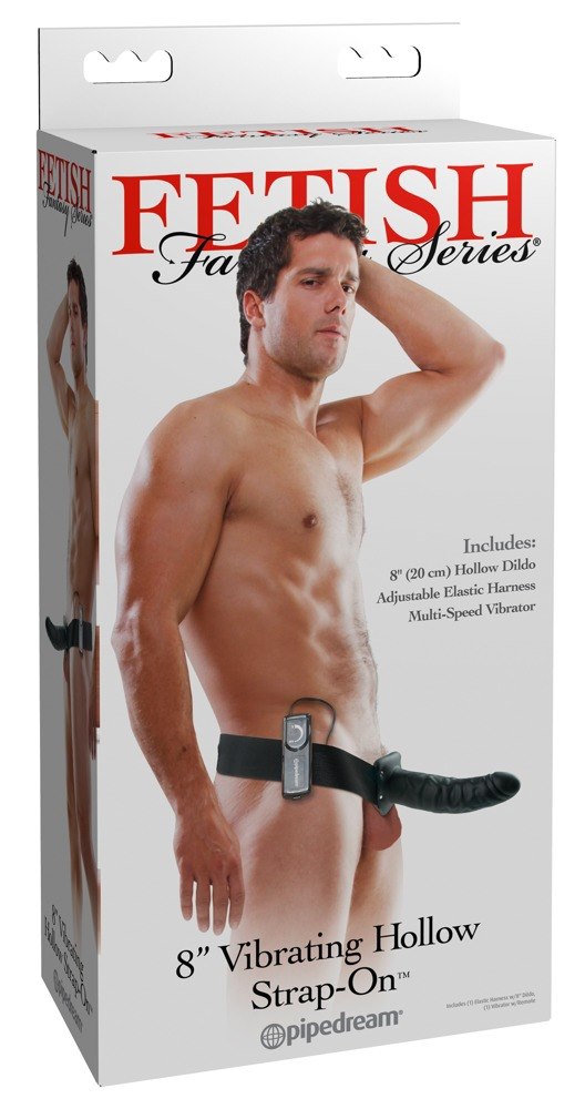 VIBRATING HOLLOW STRAP-ON