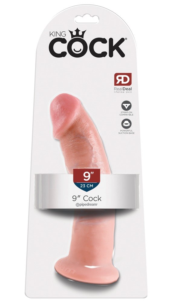 DILDO KING COCK FLESH 9INCH 23CM