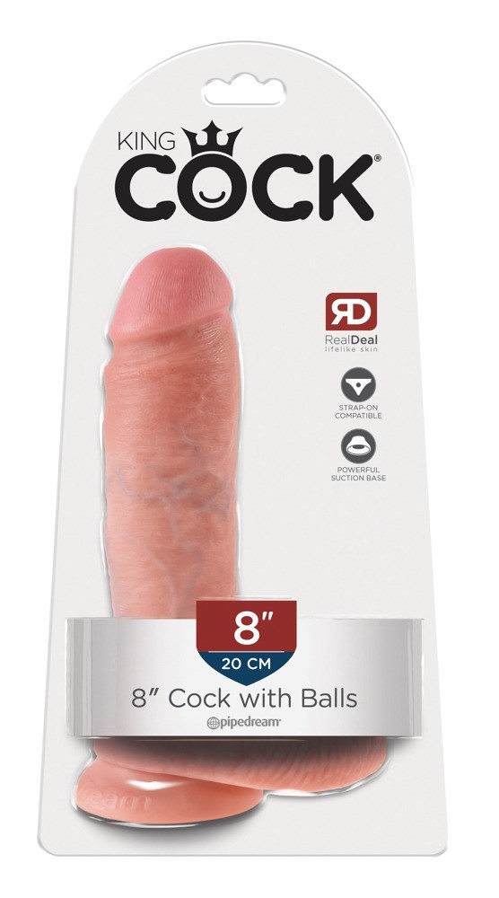 King Cock 8 inch Cock Balls Sk