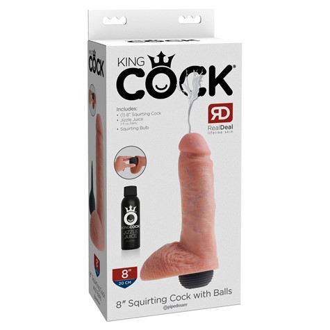 WIBRATOR 8INCH Squirting Cock with Balls