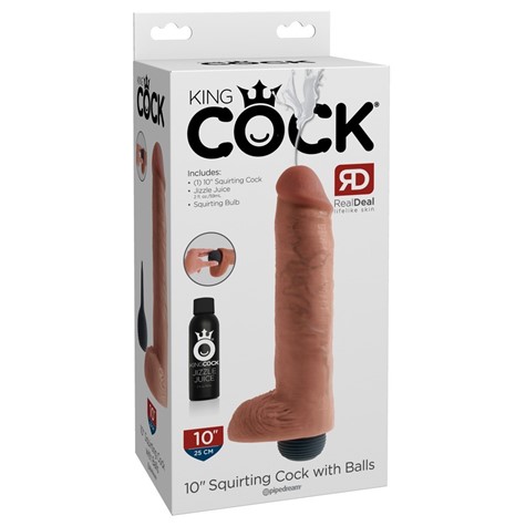 WIBRATOR 10INCH Squirting Cock with Balls