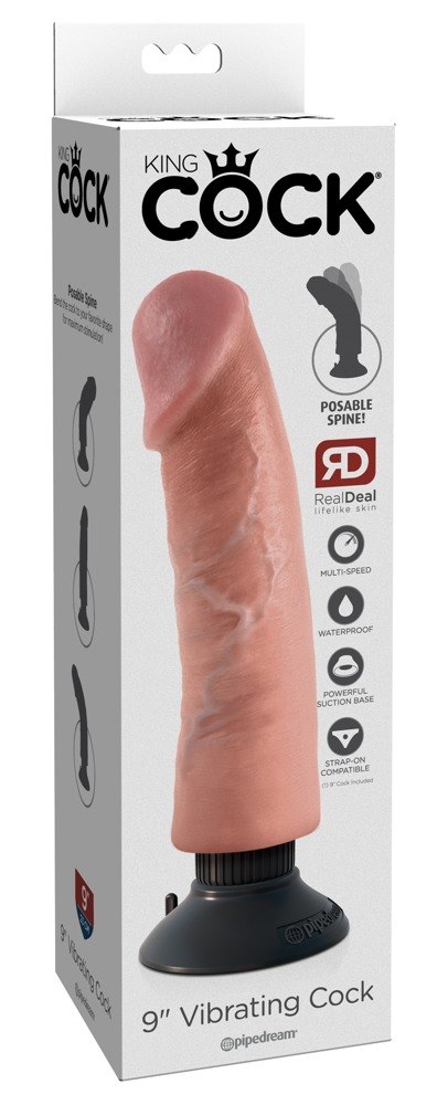 DILDO KING COCK 9 INCH VIBRATING