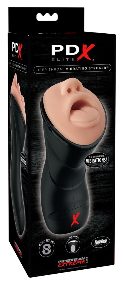 DEEP THROAT VIBRATING STROKER