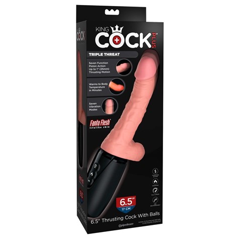 6.5“ THRUSTING COCK WITH BALLS