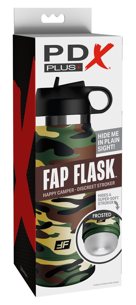 MASTURBATOR FAP FLASK HAPPY CAMPER