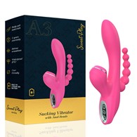 G-SPOT VIBRATOR WITH SUCKING AND ANAL BEADS EROSPACE SWEET PLAY A3