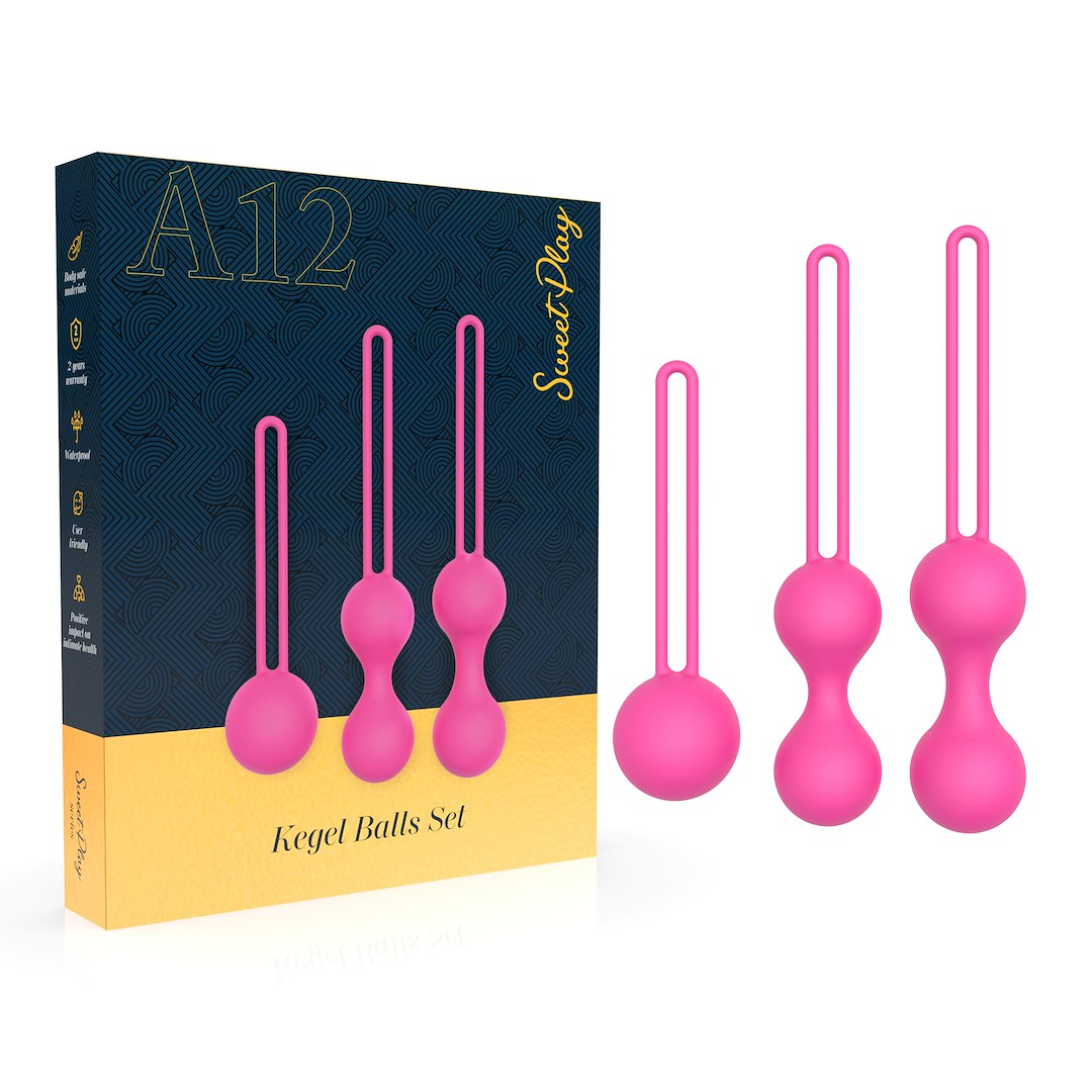 SET OF 3 KEGEL EXERCISE BALLS SWEET PLAY A12