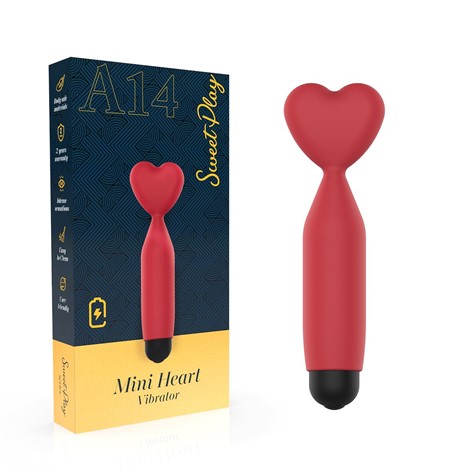 MINI VIBRATOR WITH HEART-SHAPED TIP SWEET PLAY A14