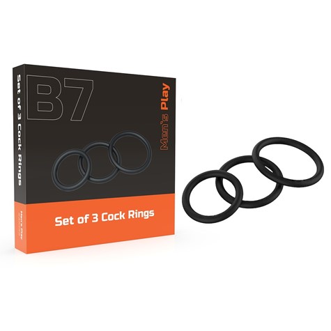 SET OF 3 ERECTION RINGS MEN’S PLAY B7