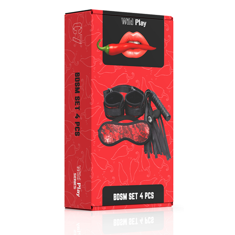 ZESTAW BDSM 4 PRODUKTÓW  WILD PLAY C7