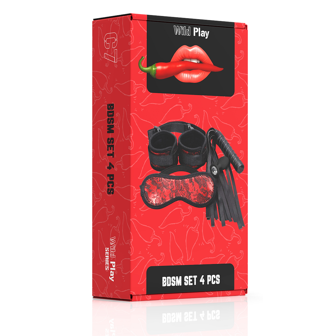 BDSM SET WITH 4 PRODUCTS WILD PLAY C7